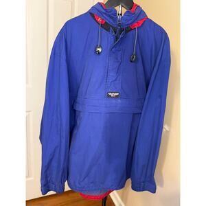Vintage Chaps Ralph Lauren Anorak Jacket Men’s XL Blue Red Pullover 90s